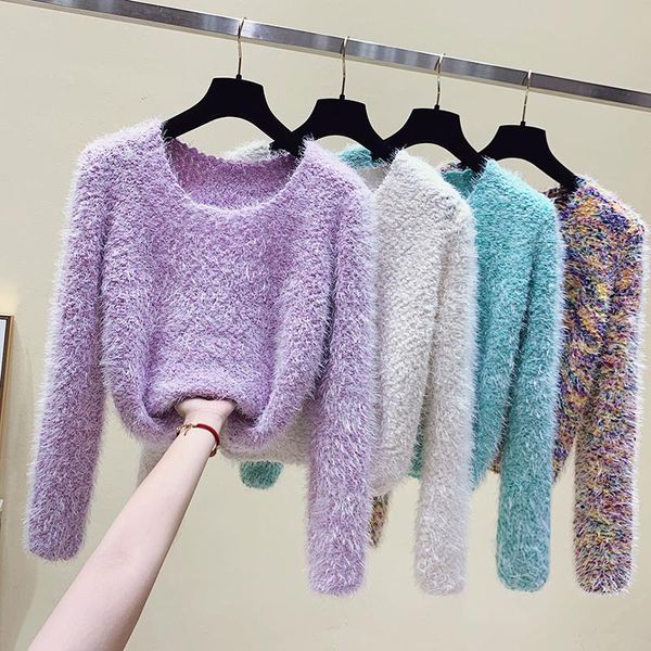 women's sweaters women pullover sweater 2021 short winter fashion ladies sweet korean thicken jumper pull femme, White;black
women's sweaters women pullover sweater 2021 short winter fashion ladies sweet korean thicken jumper pull femme, White;black