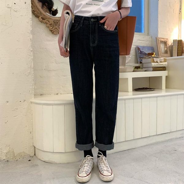 women's jeans 2021 spring fashion dark blue high waist women vintage casual autumn boyfriend denim pants clothing for
women's jeans 2021 spring fashion dark blue high waist women vintage casual autumn boyfriend denim pants clothing for