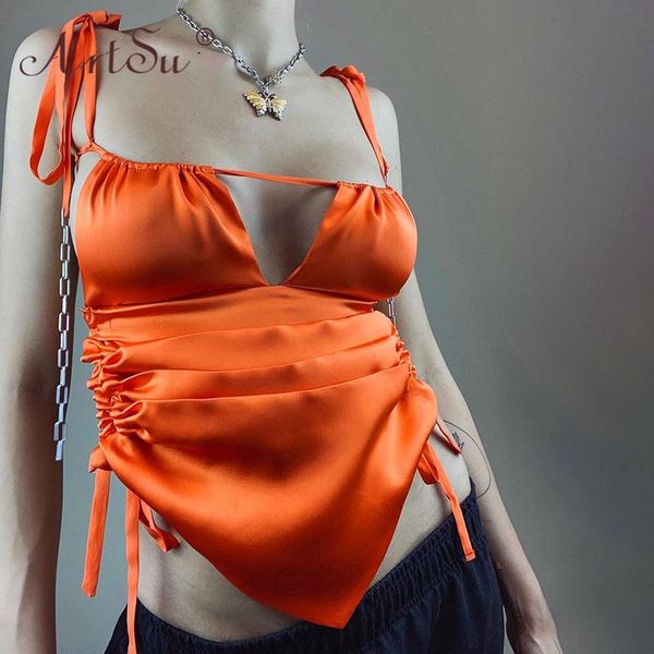 women's tanks & camis silk satin aysmmteric bandage crop backless women 2021 fashion party drawstring hollow out camisole sum, White
women's tanks & camis silk satin aysmmteric bandage crop backless women 2021 fashion party drawstring hollow out camisole sum, White