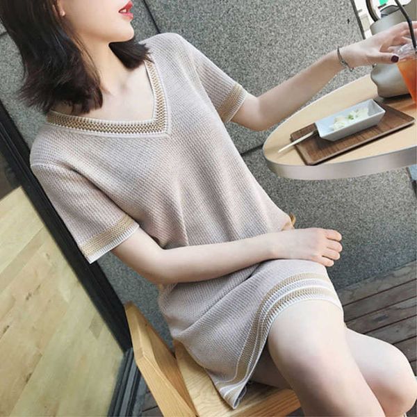 online yangmei star seri knitted skirt children's short sleeve v-neck straight drs, Black;gray
online yangmei star seri knitted skirt children's short sleeve v-neck straight drs, Black;gray