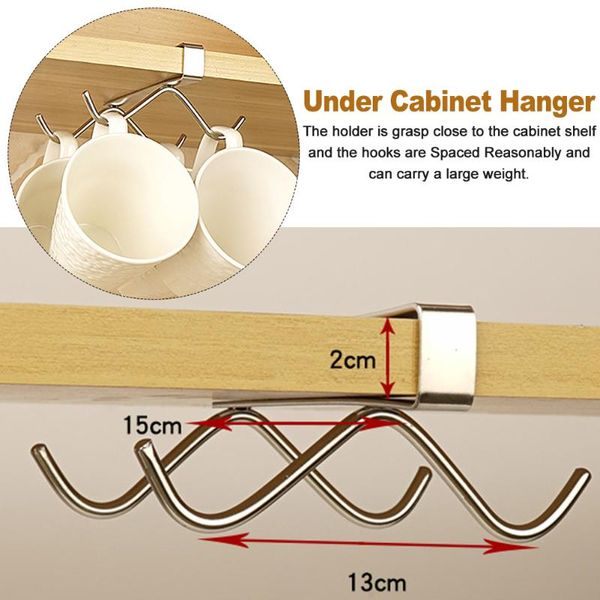 hooks & rails 2pcs with 4 kitchen brush drying rack towel under cabinet hanger coffee cup mug holder bathroom stainless steel beer glass
hooks & rails 2pcs with 4 kitchen brush drying rack towel under cabinet hanger coffee cup mug holder bathroom stainless steel beer glass
