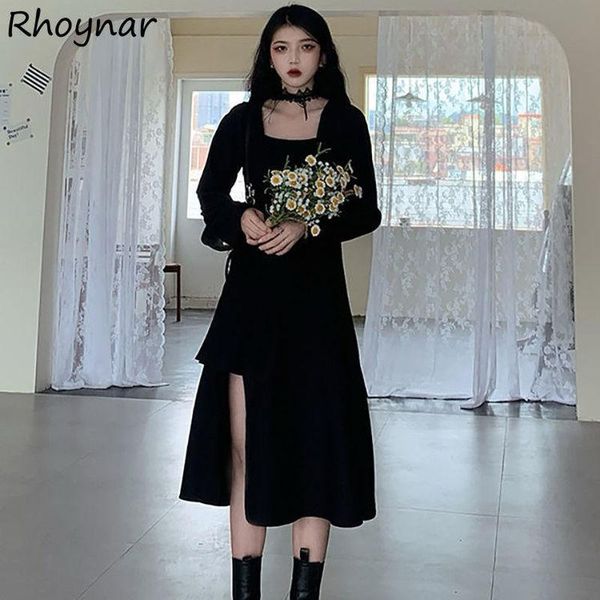 casual dresses dress women spring asymmetrical streetwear harajuku party mid-calf long sleeve square collar feminine female cozy vestido, Black;gray
casual dresses dress women spring asymmetrical streetwear harajuku party mid-calf long sleeve square collar feminine female cozy vestido, Black;gray