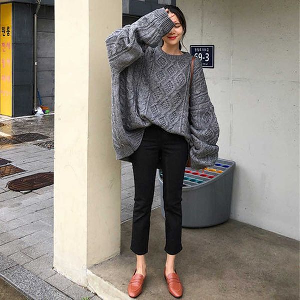 women's sweaters sweaters vintage loose rhombus twist women winter o-neck full sleeve knitted jumpers female pullover sweater oeg5, White;black
women's sweaters sweaters vintage loose rhombus twist women winter o-neck full sleeve knitted jumpers female pullover sweater oeg5, White;black