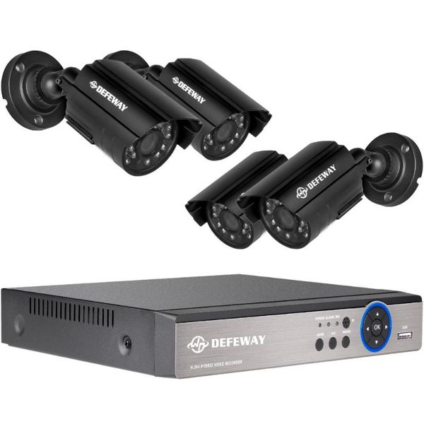 4ch cctv system 4 channel dvr kit 720p video recorder with 1200tvl security camera home surveillance systems
4ch cctv system 4 channel dvr kit 720p video recorder with 1200tvl security camera home surveillance systems