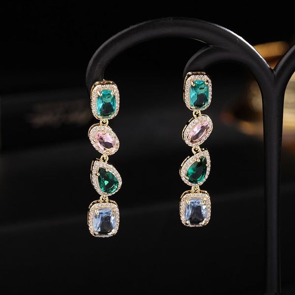 dangle & chandelier korea fashion zirconia water drop shinning crystal long pendant earring gold-plated wedding jewelry for women, Silver
dangle & chandelier korea fashion zirconia water drop shinning crystal long pendant earring gold-plated wedding jewelry for women, Silver