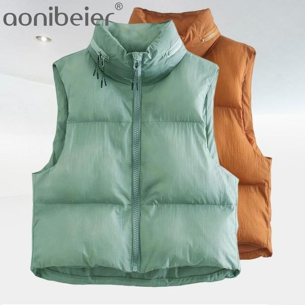 za women's warm winter short black vest feathers woman high collar sleeveless jacket ladies brown outwear 210604, Black;white
za women's warm winter short black vest feathers woman high collar sleeveless jacket ladies brown outwear 210604, Black;white