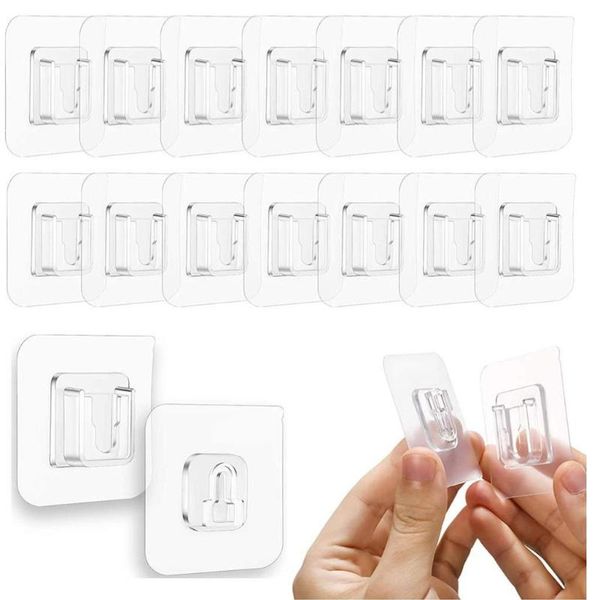 hooks & rails 6 12 pairs double-sided adhesive wall hook hanger strong transparent sucker storage holder for kitchen bathroom 
hooks & rails 6 12 pairs double-sided adhesive wall hook hanger strong transparent sucker storage holder for kitchen bathroom