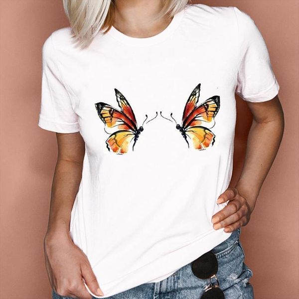 graphic watercolor butterfly fashion 90s womens clothing summer spring clothes tees print female t shirt, White
graphic watercolor butterfly fashion 90s womens clothing summer spring clothes tees print female t shirt, White