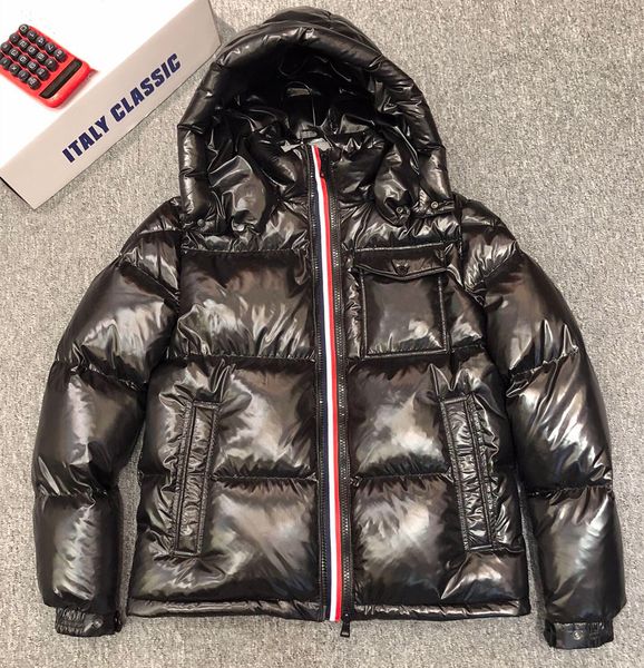 men nylon down short jacket shiny laque full rib sleeve fashion designer gentleman removed hood welt pocket zipper snap warm coat, Black
men nylon down short jacket shiny laque full rib sleeve fashion designer gentleman removed hood welt pocket zipper snap warm coat, Black