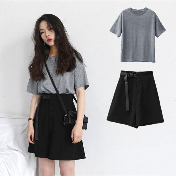 women's suits & blazers wide leg shorts female summer korean style large size fat girl student fashion two-piece suit covering belly th, White;black
women's suits & blazers wide leg shorts female summer korean style large size fat girl student fashion two-piece suit covering belly th, White;black
