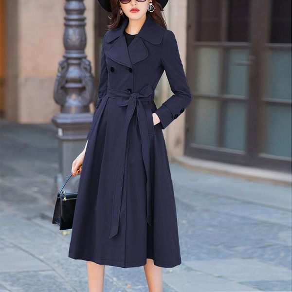 women elegant long coat with belt solid color sleeve chic outerwear ladies overcoat autumn winter 2021 women's trench coats, Tan;black
women elegant long coat with belt solid color sleeve chic outerwear ladies overcoat autumn winter 2021 women's trench coats, Tan;black