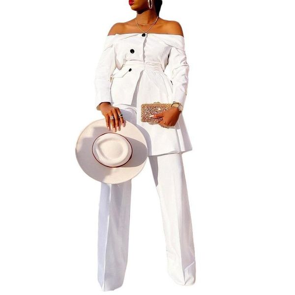 ethnic clothing women two pieces set irregular off shoulder button up high waist trousers elegant office ladies suits classy female fas, Red
ethnic clothing women two pieces set irregular off shoulder button up high waist trousers elegant office ladies suits classy female fas, Red