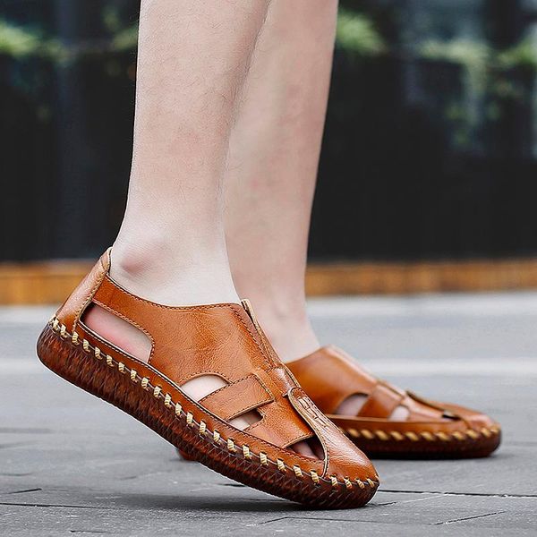 sandals men slip on genuine leather gladiator slippers handmade black breathable roman sandaly meskie
sandals men slip on genuine leather gladiator slippers handmade black breathable roman sandaly meskie