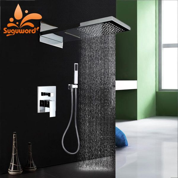 suguword chrome shower combo set and cold switch system mixer taps rectangle head wall mounted bathroom sets
suguword chrome shower combo set and cold switch system mixer taps rectangle head wall mounted bathroom sets