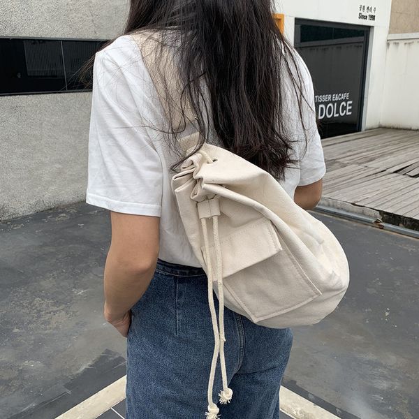 ins canvas bag south korea flip pocket shoulder messenger backpack 2021 summer drawstring rope bucket handbag students simple large capacity
ins canvas bag south korea flip pocket shoulder messenger backpack 2021 summer drawstring rope bucket handbag students simple large capacity