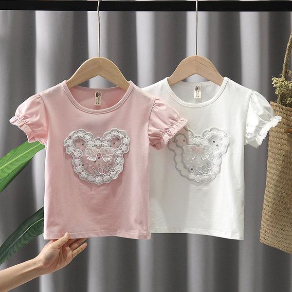 t-shirts baby girl summer t shirt fashion cartoon kid child ruffles sleeve clothes sequins children shirts 0-4t, Blue
t-shirts baby girl summer t shirt fashion cartoon kid child ruffles sleeve clothes sequins children shirts 0-4t, Blue