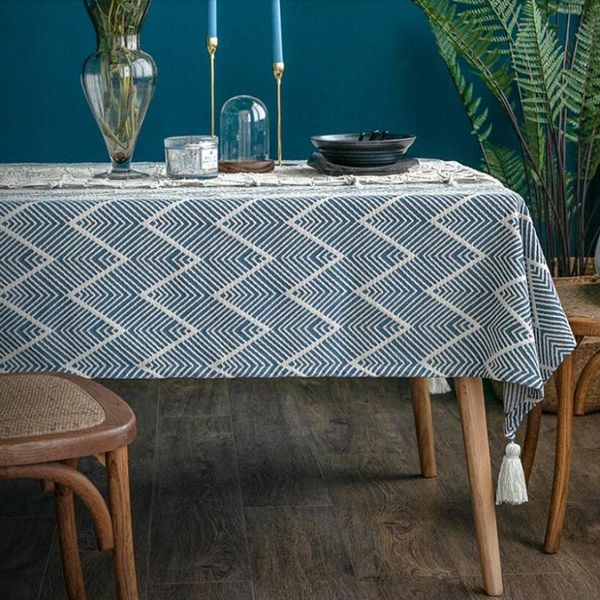 table cloth jacquard striped decorative linen tablecloth with tassels waterproof oilproof rectangular dining cover tea
table cloth jacquard striped decorative linen tablecloth with tassels waterproof oilproof rectangular dining cover tea
