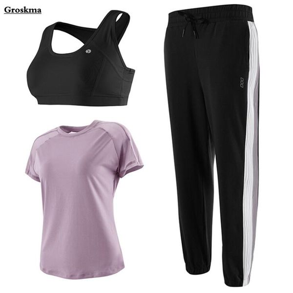 yoga outfits mew arrival women running 3 piece set mesh t shirt+bra+loose pants quick dry fitness gym suit outdoor sportswear clothing, White;red
yoga outfits mew arrival women running 3 piece set mesh t shirt+bra+loose pants quick dry fitness gym suit outdoor sportswear clothing, White;red