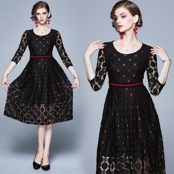 boutique dress women's clothing autumn and winter 2021 lace temperament slim fashion medium length, Black;pink
boutique dress women's clothing autumn and winter 2021 lace temperament slim fashion medium length, Black;pink