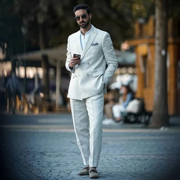 men's suits & blazers beige linen double breasted men 2 pieces costume homme wedding prom mens suit terno masculino slim groom man tuxe, White;black
men's suits & blazers beige linen double breasted men 2 pieces costume homme wedding prom mens suit terno masculino slim groom man tuxe, White;black