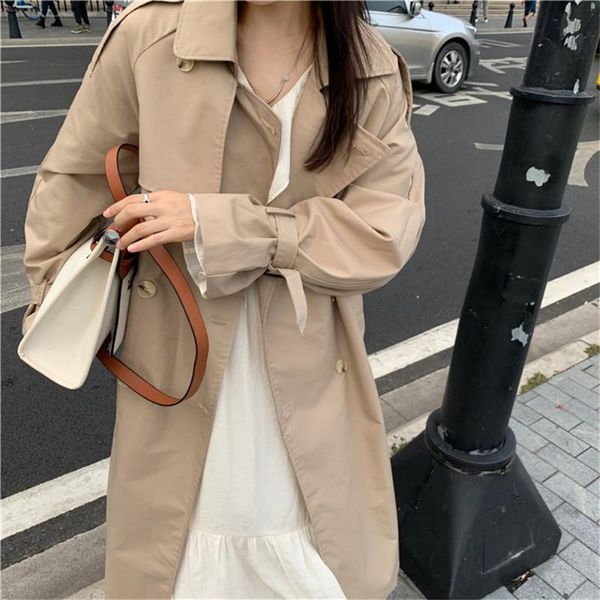 women's trench coats alien kitty work wear khaki straight fashion women autumn minimalist casual 2021 loose-fitting all match streetwea, Tan;black
women's trench coats alien kitty work wear khaki straight fashion women autumn minimalist casual 2021 loose-fitting all match streetwea, Tan;black