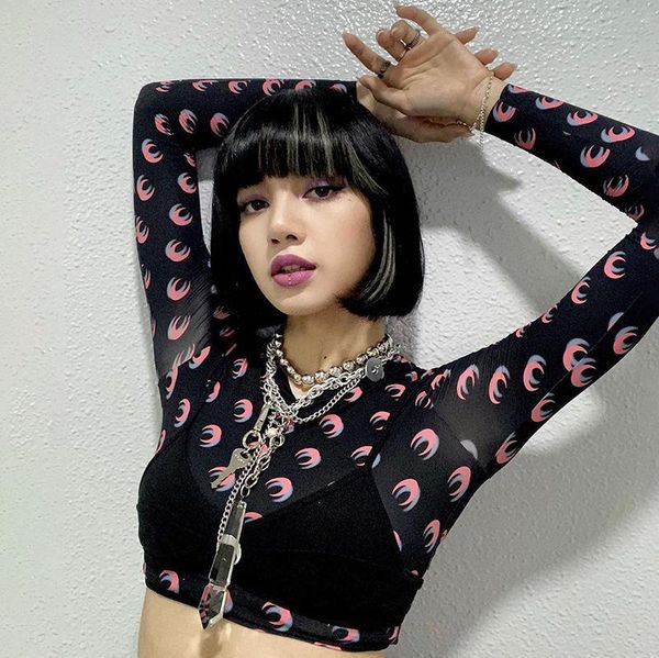 women's t-shirt korean style female print long-sleeved round neck see-through autumn short pullover street wear, White
women's t-shirt korean style female print long-sleeved round neck see-through autumn short pullover street wear, White