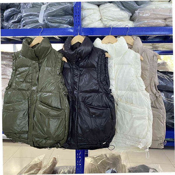 short down vest women's loose fashion et white duck outer, Black;white
short down vest women's loose fashion et white duck outer, Black;white