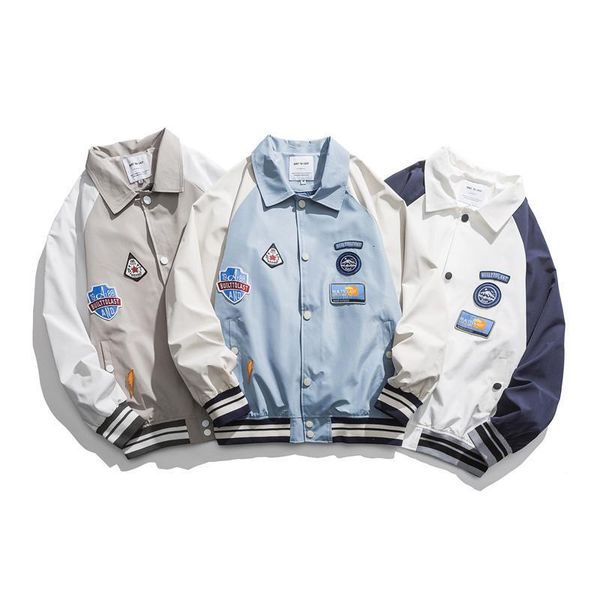 men's jackets embroidery baseball jacket men spring autumn couple patchwork casual bomber college style streetwear coats eta6, Black;brown
men's jackets embroidery baseball jacket men spring autumn couple patchwork casual bomber college style streetwear coats eta6, Black;brown