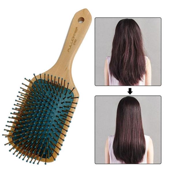hair brushes airbag comb bamboo massage combs carbonized wood cushion anti-static head massager travel, Silver
hair brushes airbag comb bamboo massage combs carbonized wood cushion anti-static head massager travel, Silver