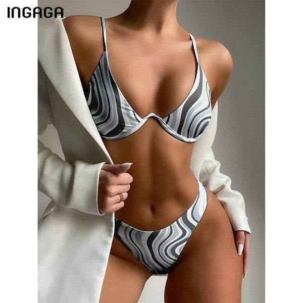 women's swimwear ingaga bikinis swimsuit push up biquini high cut bathing suit 2021 printing bikini set strap beachwear, White;black
women's swimwear ingaga bikinis swimsuit push up biquini high cut bathing suit 2021 printing bikini set strap beachwear, White;black