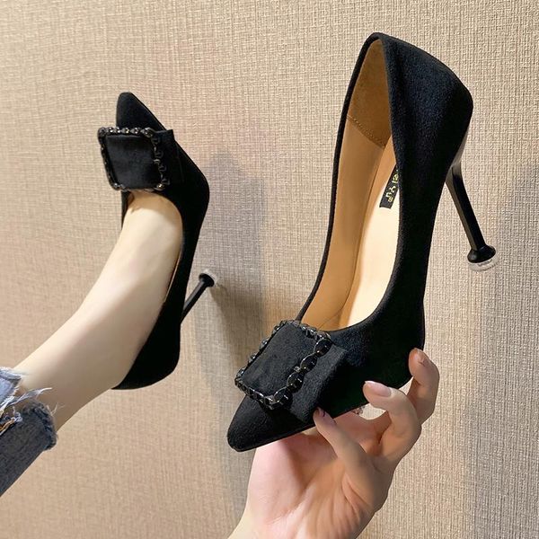 dress shoes 2021 women pumps spring high heel suede wedding female heels stiletto w32-29, Black
dress shoes 2021 women pumps spring high heel suede wedding female heels stiletto w32-29, Black