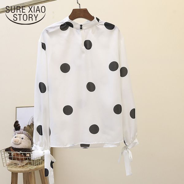 wave point chiffon loose korean long sleeve shirt woman autumn belt stand collar elegant women blouses 6685 50 210417, White
wave point chiffon loose korean long sleeve shirt woman autumn belt stand collar elegant women blouses 6685 50 210417, White