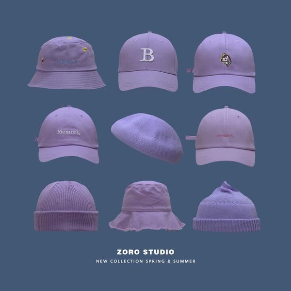 beanie/skull caps purple series four seasons wear korean casual hat female violet color youthful favorites simple kawaii looking hats 2, Blue;gray
beanie/skull caps purple series four seasons wear korean casual hat female violet color youthful favorites simple kawaii looking hats 2, Blue;gray