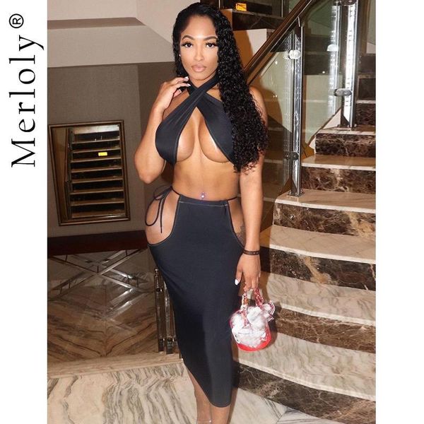 women bandage cross crop and lace up hollow out stretchy maxi skirts two piece set 2021 summer y2k clothes outfits, Red;black
women bandage cross crop and lace up hollow out stretchy maxi skirts two piece set 2021 summer y2k clothes outfits, Red;black