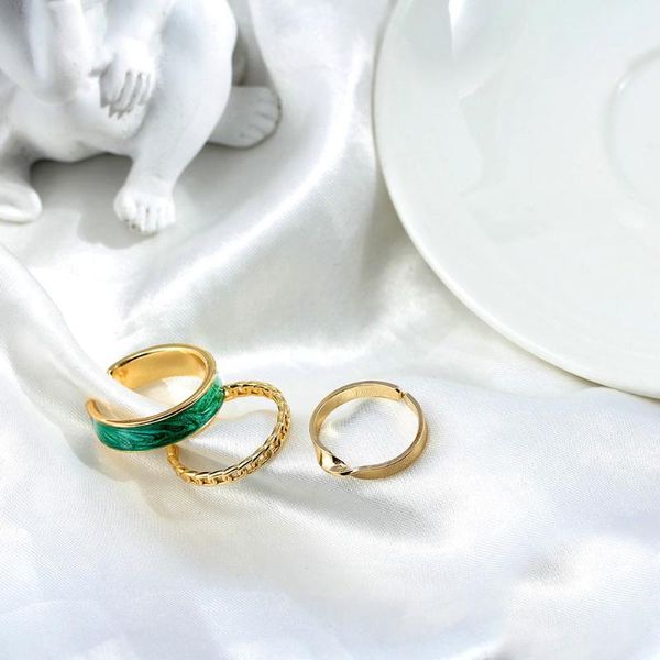 flatfoosie 3pcs/set gothic metal opening rings women gold silver color enamel geometric adjustable rings wedding party jewelry, Slivery;golden
flatfoosie 3pcs/set gothic metal opening rings women gold silver color enamel geometric adjustable rings wedding party jewelry, Slivery;golden