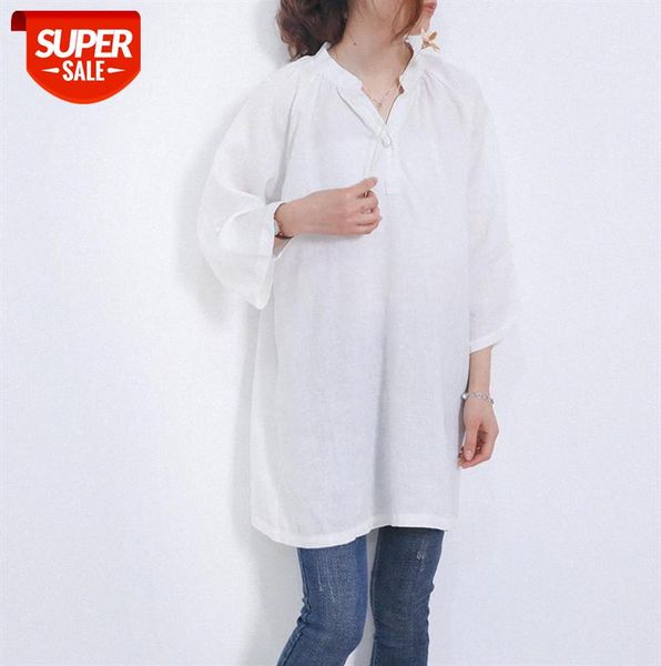 303-1841 literary cotton and linen shirt spring v-neck pullover long loose simple women #zg2v, Black;gray
303-1841 literary cotton and linen shirt spring v-neck pullover long loose simple women #zg2v, Black;gray