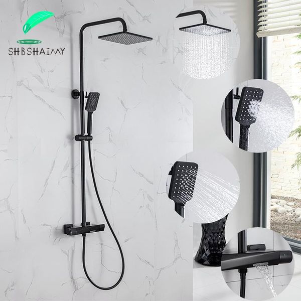 thermostatic shower sets wall mount bathroom rain waterfall faucets set mixer faucet tap
thermostatic shower sets wall mount bathroom rain waterfall faucets set mixer faucet tap