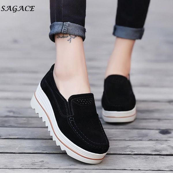 dress shoes cagace women fashion quality genuine leather woman suede lace up lady thick students muffin, Black
dress shoes cagace women fashion quality genuine leather woman suede lace up lady thick students muffin, Black