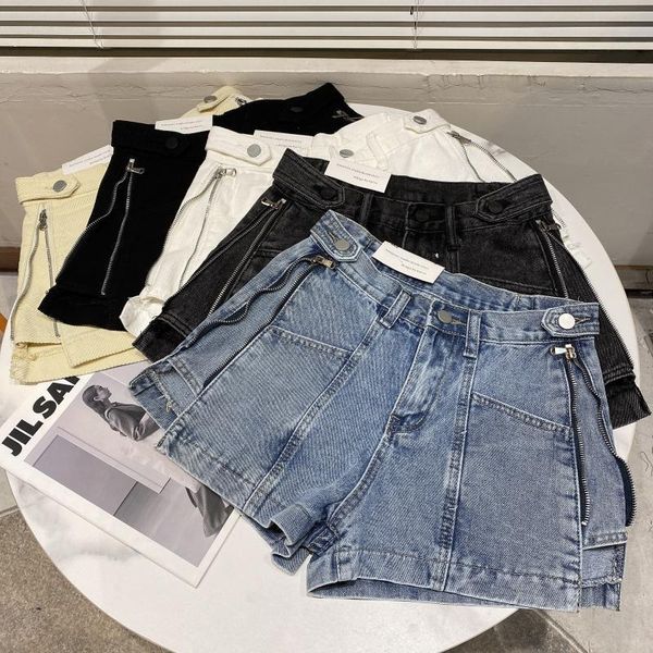 women's jeans 2021 summer fashionable side zipper punk motorcycle street cool denim shorts fashion, Blue
women's jeans 2021 summer fashionable side zipper punk motorcycle street cool denim shorts fashion, Blue