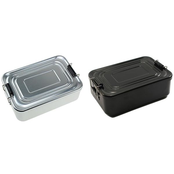 dinnerware sets 2x lunch box outdoor bento portable large capacity aluminum alloy-black & silver
dinnerware sets 2x lunch box outdoor bento portable large capacity aluminum alloy-black & silver