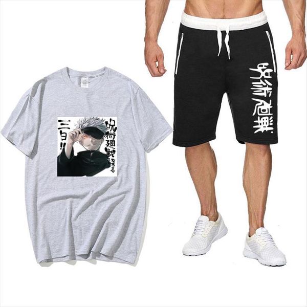 summer two piece manga men tracksuits cotton t shirt sports shorts street harajuku pantsuit pants, Gray
summer two piece manga men tracksuits cotton t shirt sports shorts street harajuku pantsuit pants, Gray