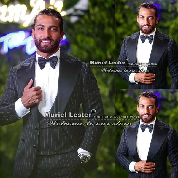 men's suits & blazers autumn/winter stripe men sutis black peaked lapel jacket+vest+pants luxury pinstripe wedding tuxedos slim fit gro, White;black
men's suits & blazers autumn/winter stripe men sutis black peaked lapel jacket+vest+pants luxury pinstripe wedding tuxedos slim fit gro, White;black