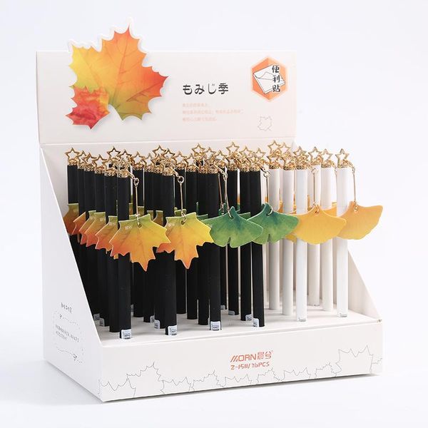 pcs/lot creative leaves pendant gel pen with memo pad cute 0.5mm neutral pens office school writing supplies stationery gift
pcs/lot creative leaves pendant gel pen with memo pad cute 0.5mm neutral pens office school writing supplies stationery gift
