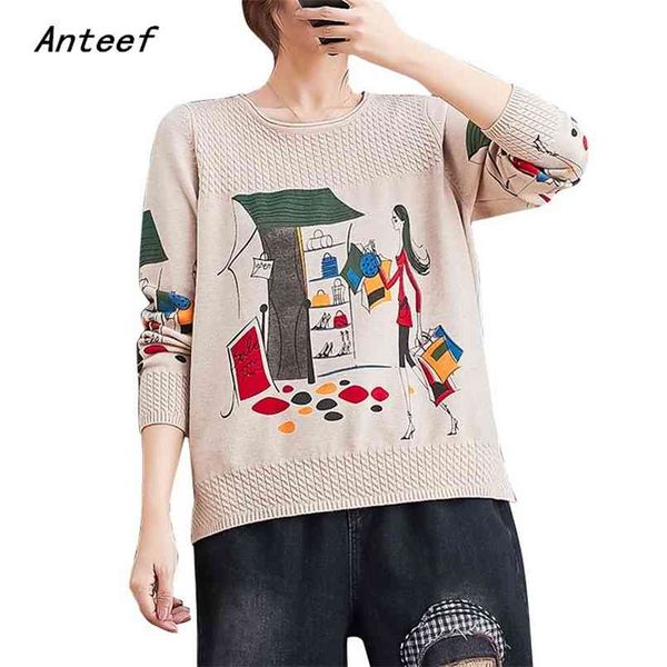 cotton wool knitted plus size vintage pull causal loose autumn woman pullover sweater sweaters clothes for women sweter 210517, White;black
cotton wool knitted plus size vintage pull causal loose autumn woman pullover sweater sweaters clothes for women sweter 210517, White;black