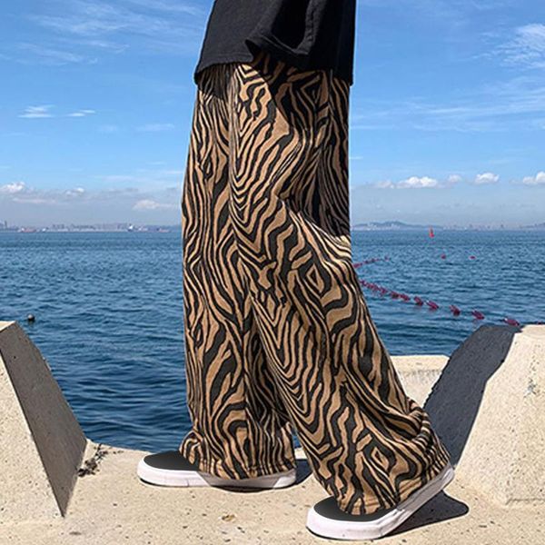 men's pants fashion retro instagram sports wide leg trend high street straight printing waist drawstring trousers, Black
men's pants fashion retro instagram sports wide leg trend high street straight printing waist drawstring trousers, Black