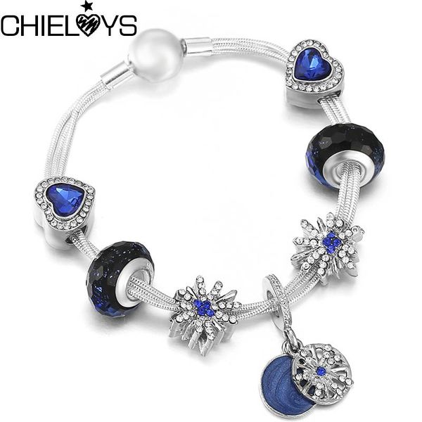 charm bracelets design silver plated bracelet with blue crystal love heart beads bangles for women men romantic jewelry gift, Golden;silver
charm bracelets design silver plated bracelet with blue crystal love heart beads bangles for women men romantic jewelry gift, Golden;silver