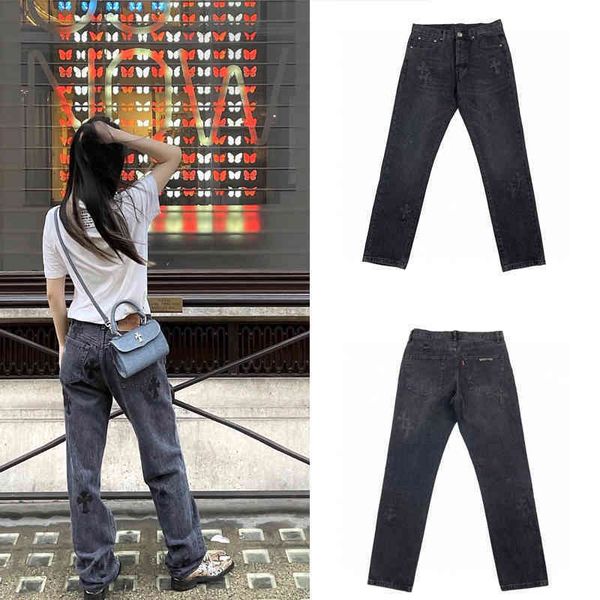 brand chrome/hearts jeans crosin quality chomehearts correct version of high street cro remake cross label silver button ch wash unis, Blue
brand chrome/hearts jeans crosin quality chomehearts correct version of high street cro remake cross label silver button ch wash unis, Blue