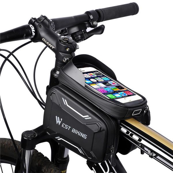 cycling bags quality bicycle front frame accessories pu hard shell rainproof waterproof 6.2 inch screen touch tube phone bag
cycling bags quality bicycle front frame accessories pu hard shell rainproof waterproof 6.2 inch screen touch tube phone bag