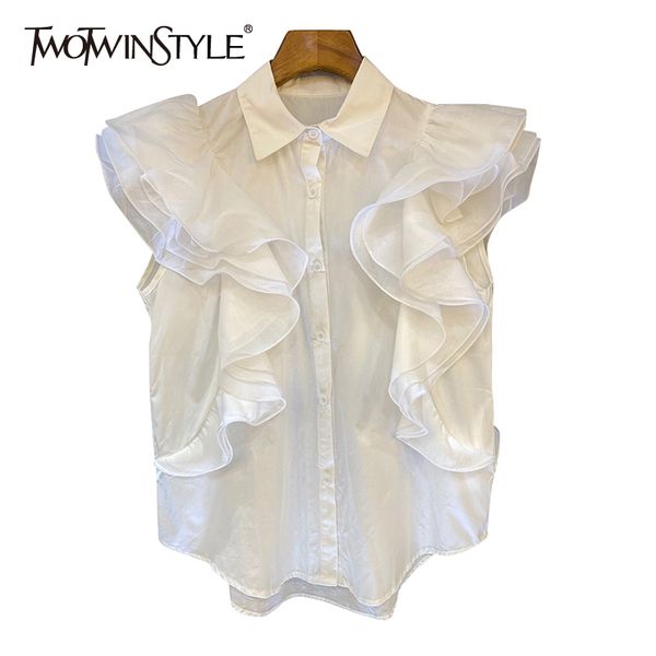 patchwork ruffle solid blouse female lapel short sleeve casual elegant shirt for women fashion new clothes summer 210428, White
patchwork ruffle solid blouse female lapel short sleeve casual elegant shirt for women fashion new clothes summer 210428, White