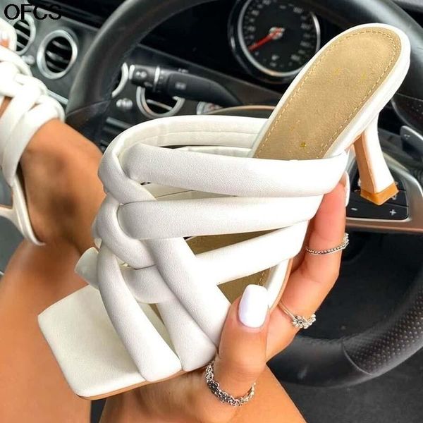 square toe high heels slides summer women slippers lady mules shoes sandals zapatillas de mujer, Black
square toe high heels slides summer women slippers lady mules shoes sandals zapatillas de mujer, Black